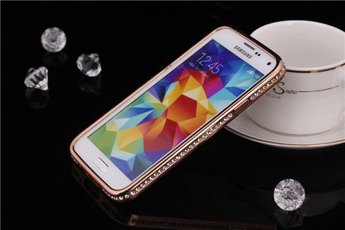 数码,电脑 手机配件 手机保护套 厂家批发 三星s5水钻边框 i9600金属